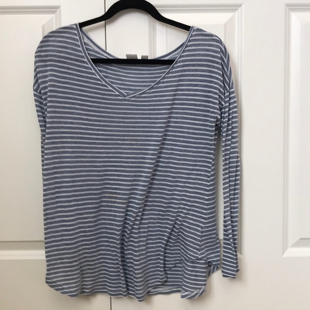 BP Blue and White Stripe Long Sleeve